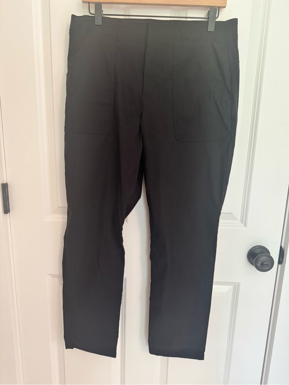Eddie Bauer Horizon Stretch Pants Womens 10 Straight Ankle 2 Pair Black Blue - Picture 5 of 13
